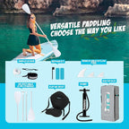 FunWater Stand Up Paddle Board Ultra-Light Inflatable Paddleboard with SUP Accessories for Adults & Youth of All Skill Levels