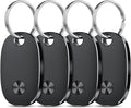 Tracker Tags-4 Pack, Bluetooth Tracker Works with Apple Find My APP (iOS Only), Keys Finder and Item Locator for Luggage, Backpack, Suitcases, Replaceable Battery, IP67 Waterproof weTag pro