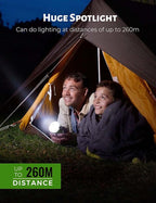 Camping Lantern Rechargeable, 600LM Led Camping Light, 5 Light Modes Waterproof Portable Light with Magnetic Base for Power Outages, Hurricane Emergency, Outdoor, Hiking, Home and Car (Green)