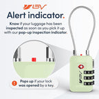 TSA Accepted Luggage Travel Lock, Set-Your-Own Combination Lock for School Gym Locker, Luggage Suitcase Baggage Locks, Filing Cabinets, Toolbox, Case (Mint Green, 2 Pack)