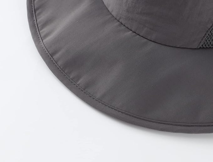 Home Prefer UPF50+ Mens Sun Hat Wide Brim Fishing Hat for Men UV Protection Womens Beach Bucket Hat for Golf Hiking Gardening