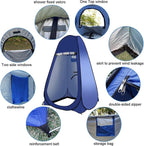 Pop Up Tent Upgrade Privacy Shower Tent Portable Outdoor Sun Shelter for Toilet Camping Biking Beach with Carry Bag