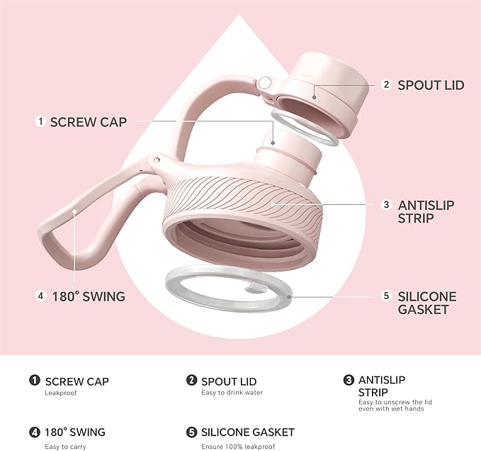 IDEUS Insulated Water Bottle 12oz, Stainless Steel Insulated Water Bottle For School, Insulated Bottles With Straws Leakproof, Vacuum Double Wall Water Bottles For Boys And Girls With 2 Lids, BPA Free