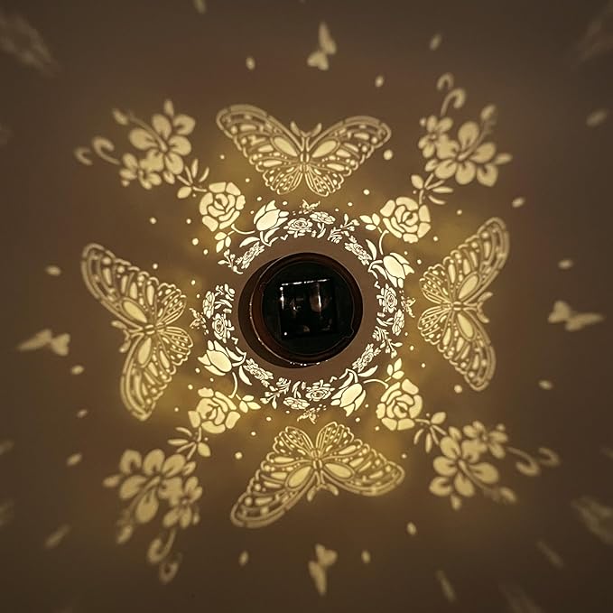 Solar Lanterns Outdoor Waterproof Garden Decor Mothers Day Gifts for Mom Women Birthday Gifts Ideas Metal Bird Decorative LED for Patio Pathway Landscape Walkway Terrace Balcony Lawn Yard (Butterfly)