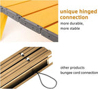 Rock Cloud Portable Beach Table Aluminum Ultralight Folding Camping Table, Yellow