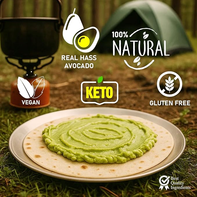 WAKS & SNACKS Freeze-Dried Avocado | 100% Fresh Hass Avocados, Perfect for Toast | Energizes Camping & Hiking Meals | Lightweight, Vegan, Gluten-Free | 2 Avocados | 2 oz, 1-Pack