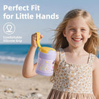 15 oz Soup Thermo for Hot Food Kids Insulated Food Jar with Spoon, Lunch Thermo Container, Width Mouth Vacuum Stainless Steel Food Thermo for School Travel, Leakproof, Easy to Open(Purple