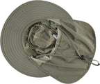 Home Prefer UPF 50+ Mens Wide Brim Fishing Hat with Neck Flap Sun Hat for Men Women Sun Protection Cap