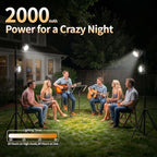 FLY2SKY Rechargeable Camping Lights 2000 mAh Tent Lights Portable LED Camping Lantern Survival Gear Essentials Camping Accessories for Hiking Backpacking Fishing Hurricane Emergency Power Outage（1PCS）
