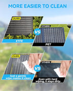 Ecosonique 15W Small Solar Charger Panels with USB C USB A Fast Charging Foldable Emergency Power Panels for Camping Backpacking Compatible with Cell Phone, iPhone, Samsung Galaxy, Google Pixel, LG