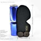 ringchan True Blackout Eye Masks for Sleep, Office Nap or Long Flight Trip, Zero Pressure on Eyeballs and Eyelids, Conveniently Adjustable Strap, Soft and Comfortable Night Blindfold - Jet Black