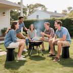 Upgraded Foldable Stool Thickened, Portable Collapsible Stool Retractable Stool for Fishing, Hiking Tours, BBQ, Parties, Outdoor Activities