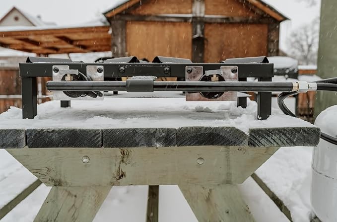 GasOne High Pressure Double Propane Burner - Outdoor Cooking with Heat Shield and Guard – Propane Burner Head for Camping, Tailgating, Seafood Boil, Home Brewing - Patent Pending