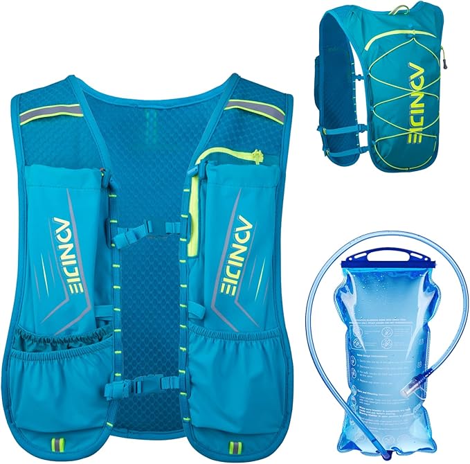 Azarxis Hydration Running Vest Backpack Pack 5L 5.5L for Women and Men Jogging Trail Race Marathon Cycling Hiking