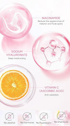 Skin Care Kit Cherry Blossom Korean Skincare Set for Teen Girls & Women Travel Sizes Hydrating Cleanser, Anti-Aging Serum, Moisturizer, Eye Cream - Radiant Gentle Skin Cleaning Mini Holiday Gift (4PC)