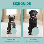KindTail Portable Pet Feeder, Travel Dog Bowls with Lid and Handle, Microwave and Dishwasher-Safe, 10oz Inner Bowl & 20oz Outer Bowl, Grey
