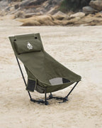 OneTigris Dragonhide Oversized Camping Chair with Pillow Design, Comfortable Widened Seat Folding, 275 lbs Capacity