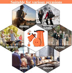 Fishboy Upgraded Collapsible Stool, 400lbs Max Weight, Lightweight But Sturdy, Portable Retractable Folding Telescoping Foldable Camping Stool for Adults Outdoor Fishing Hiking Gardening Travel BBQ