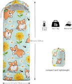 QOOMO Camping Sleeping Bags,3 Season Warm & Cool Weather,Lightweight,Waterproof Sleeping Bags for Adults & Kids,Traveling,and Outdoors,Camping Gear Equipment