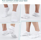 Airacker Ankle Athletic Running Socks Cushioned Breathable Low Cut Sports Tab Socks for Men and Women (6 Pairs)