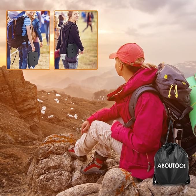 Collapsible Stool with Soft Removable Cushion & Waterproof Carry Bag - Lightweight Folding Stool, 485lbs Capacity, Portable for Adults, Camping, Fishing, Hiking, Outdoor, Travel