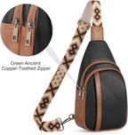 CLUCI Crossbody Bags for Women Men,Leather Sling Bag Cross Body Backpack for Woman Gifts for Women Birthday Unique