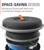 GSI Outdoors Bugaboo Base Camper, High-Efficiency Cookset – Ceramic Non-Stick Coated