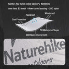 Naturehike Mongar Backpacking Camping Tent 2 Person Lightweight 3 Season Waterproof Hiking Tent Double Crossbars Easy Setup Double Layer for Hunting Outdoor Mountaineering Travel with Footprint