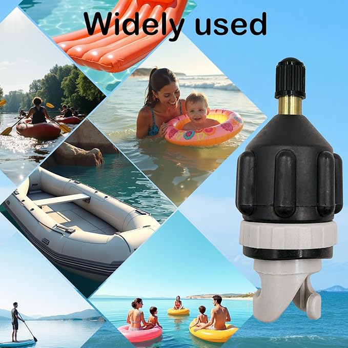 3pcs Sup Paddle Board Inflator Air Pump Adapter Adaptor Attachments for Inflatables Kayaks Boats Stand Up Paddleboard Valve Connector Accessories