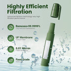 Portable Water Filter Straw Survival, Essential Camping & Hiking Gear, Water Purification Straw for Travel, Biking and Emergency Preparedness
