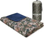 Waterproof Stadium Blanket, Soft Warm Fleece Camping Blanket Wearable Camping Blanket for Outdoor Camping, Picnic, Stadium, Sports, Beach, Car