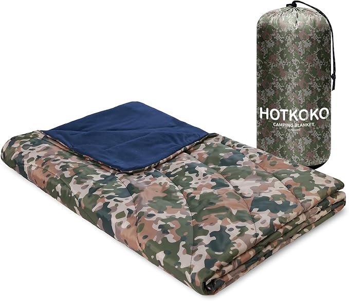 Waterproof Stadium Blanket, Soft Warm Fleece Camping Blanket Wearable Camping Blanket for Outdoor Camping, Picnic, Stadium, Sports, Beach, Car