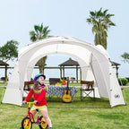 UNP Easy Beach Tent Pop Up Canopy UPF50+ Tent with Side Wall, Ground Pegs, and Stability Poles, Sun Shelter Rainproof, Waterproof for Camping Trips, Backyard Fun, Party Or Picnics