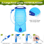 Maelstrom Running Hydration Vest, Hiking Backpack with 2L Water Bladder for Cycling Rave for Men Women