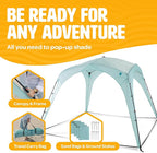 Pop Up Sun Canopy Shelter - Lightweight, Portable Outdoor Shelter with UPF 50+ Sun Protection & Easy Setup - Stable for Windy Conditions, Ideal for Beach, Picnic, Camping & More (Blue)