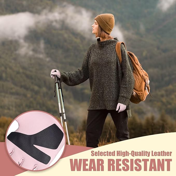 Pixel Panda Winter Gloves for Men Women Warm Touchscreen Gloves for Cold Weather Thin Water-Resistant Windproof Non-Slip Gloves for Cycling, Driving, Running, Hiking