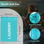 Shoe Washing Machine Bags 2Pcs, Shoe Washing Bags with2-Size Travel Laundry Bags - Washer & Dryer Safe Protector for Sneakers/Boots/Shoes Machine Washable Set