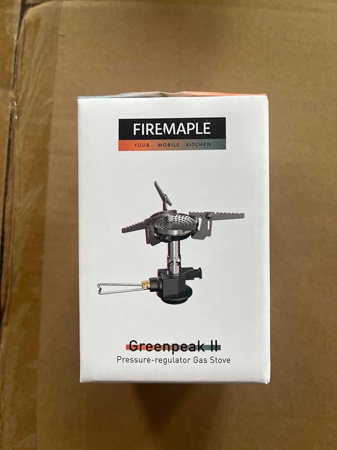 Fire-Maple Greenpeak 2 Backpacking & Camping Stove with Micro Regulated Valve - Ultralight, Compact, Isobutane-Powered Cooking Gear for Hiking, Trekking, Hunting & Emergency Use