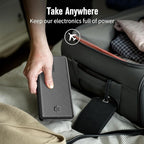 Portable Charger, Slim 20000mAh PD 20W Power Bank, USB C in&Out Fast Charging Battery Pack,iPhone 17 16 15 14 13 Samsung S22 S21 Google iPad etc Black