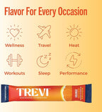 TREVI™ Sugar Free Electrolytes - Drink Mix Hydration Powder Packets - 28 Count - Orange
