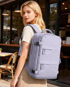 coofay Large Carry On Backpack Flight Approved Personal Item Travel Backpack For Women Airline Approved Waterproof Sports Luggage Backpack Casual Daypack Small Hiking Backpack Purple Backpack
