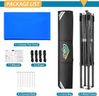 COBIZI 6.6x6.6 Pop Up Canopy Without Sidewall,Heavy Duty Canopy UPF 50+ All Season Wind Waterproof Commercial Outdoor Party Tents for Parties Canopy Gazebo with Storage Bag(6.6 x 6.6 ft Blue)