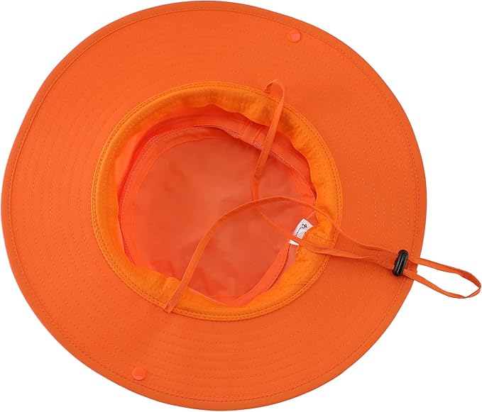 Connectyle Wide Brim Sun Hat for Men Breathable Cowboy Boonie Hat UPF 50+ Sun Protection Bucket Hat for Fishing Hiking