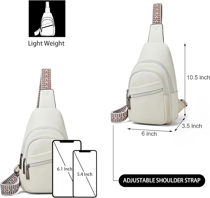 Sling Bag Crossbody Bags for Women Small Cross Body Bag Fanny Packs Chest Sling Purse for Daily Travel Leisure Sport