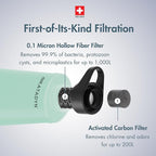 Katadyn BeFree 1.0L Ultralight Collapsible Water Filter Bottle for Hiking, Camping, Backpacking