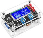 DROK Voltage Boost Converter, DC 6-30V 5V Step Up to DC 7-32V 12V 24V 5A Adjustable Volt Regulator, LCD Power Supply Module Voltage Current Amp Display Transformer Circuit Board with Case