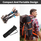 TRIPLE TREE 1 Pack Camping Stool, 13.8 Inch Camouflage Portable Folding Stool for Outdoor Walking Hiking Fishing 400 LBS Capacity with Carry Bag