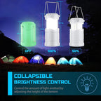 Lichamp LED Camping Lantern, 4 Pack Battery Powered Flashlight for Power Outages, Portable Collapsible Hanging Light Essential for Home, Outdoor, Emergency Lamp Survival Kit Gear for Hurricane, C2