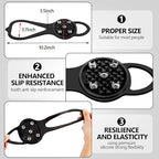 Syhood 2 Pairs Non Slip Gripper Spikes Ice Cleats Snow Traction Cleats Crampons for Women Men Walking Running on Snow Ice