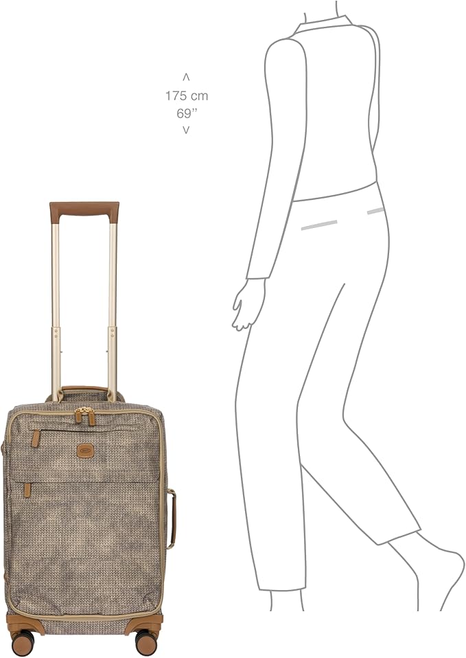 Bric's X-Collection Recycled fabric Trolley carry-on 55cm - 21" - Wool Nut